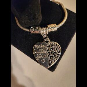 Heart Pendant Chain Bracelet Mother And Daughter Forever Bracelet